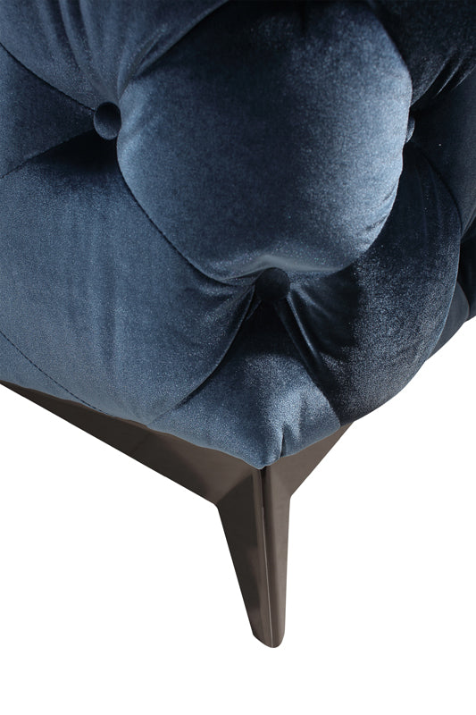 Divani Casa Delilah Modern Blue Fabric Sofa Set - What A Room