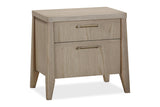 Sumire Two Drawer Ash Wood Nightstand in Ginger - What A Room