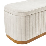 Clinton Chenille Storage Bench - What A Room