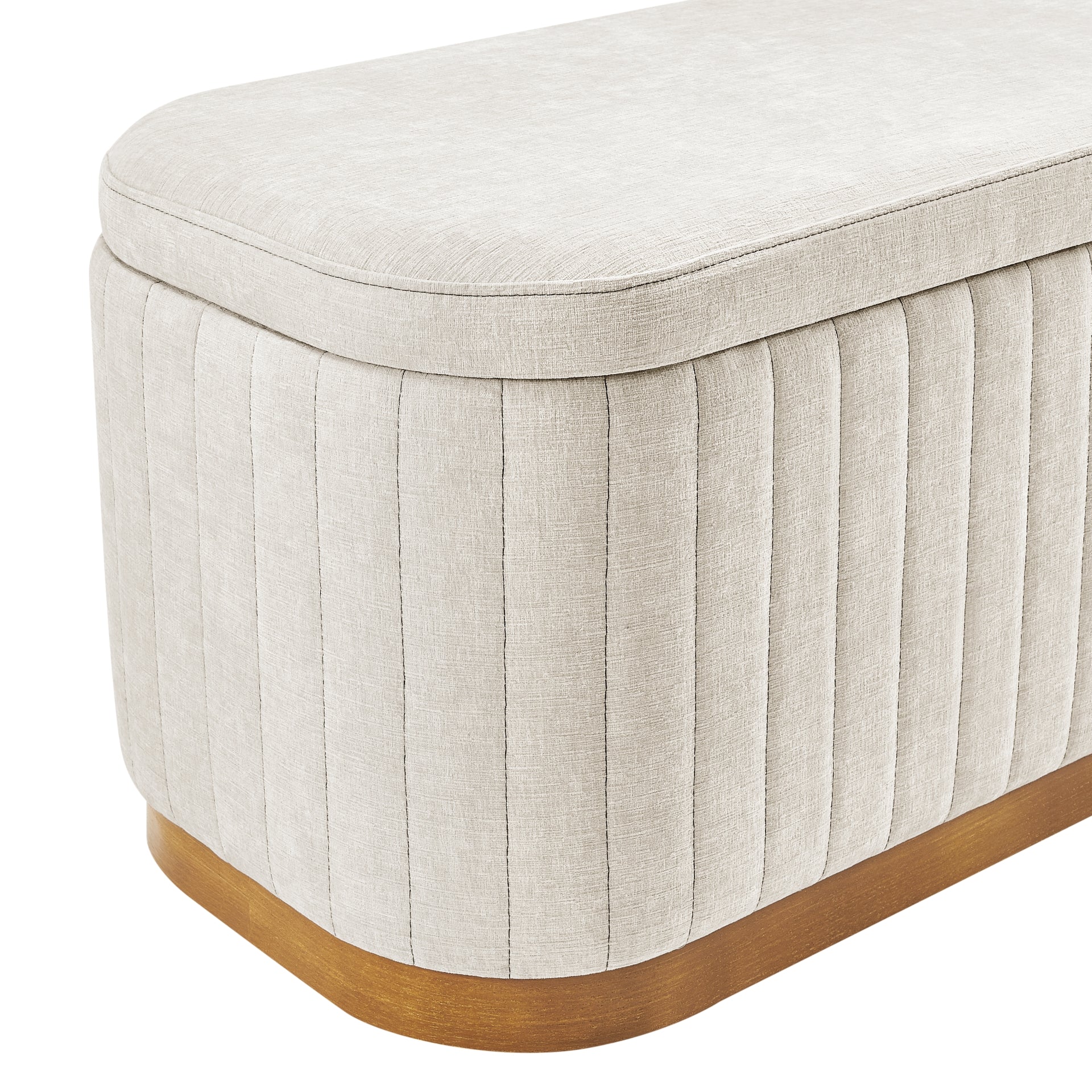 Clinton Chenille Storage Bench - What A Room