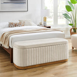 Clinton Chenille Storage Bench - What A Room