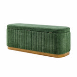 Clinton Chenille Storage Bench - What A Room