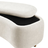 Leony Chenille Storage Bench - What A Room