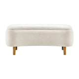 Leony Chenille Storage Bench - What A Room