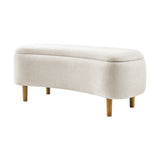 Leony Chenille Storage Bench - What A Room