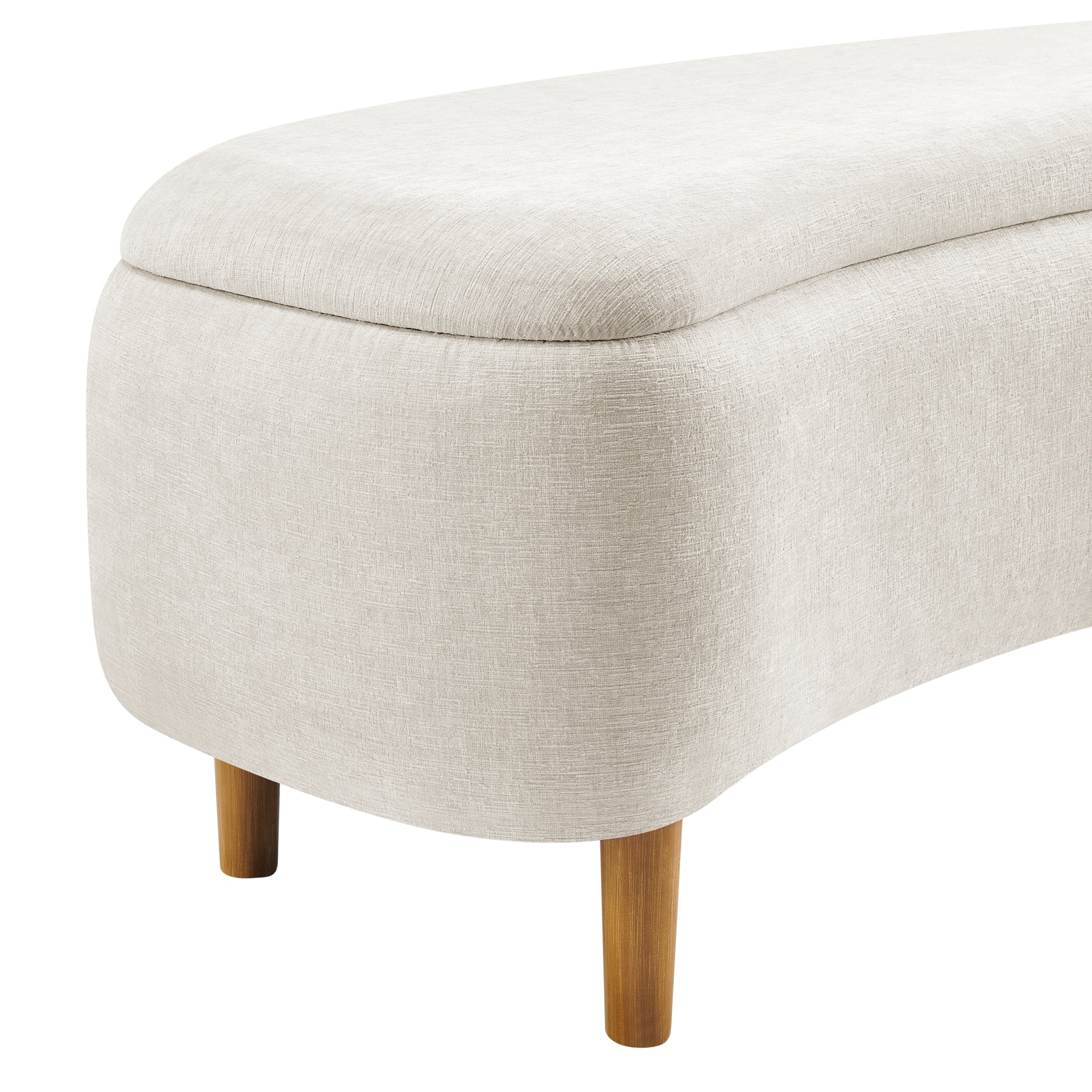 Leony Chenille Storage Bench - What A Room