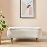 Leony Chenille Storage Bench - What A Room