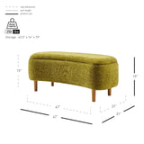 Leony Chenille Storage Bench - What A Room