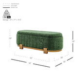 Ayleen Chenille Storage Bench - What A Room