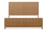 Dorsey Woven Panel Bed in Granola and Ginger - What A Room
