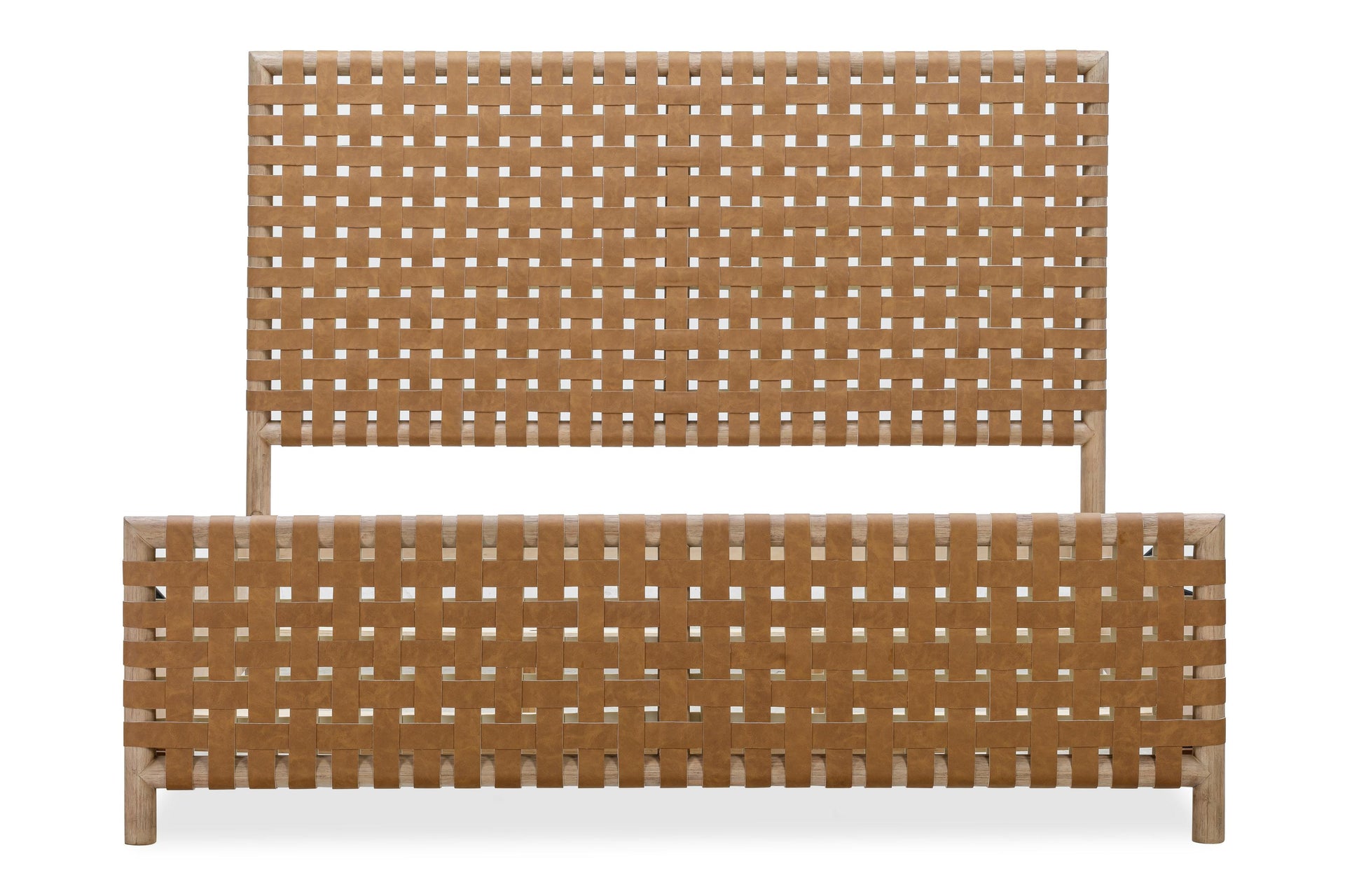 Dorsey Woven Panel Bed in Granola and Ginger - What A Room