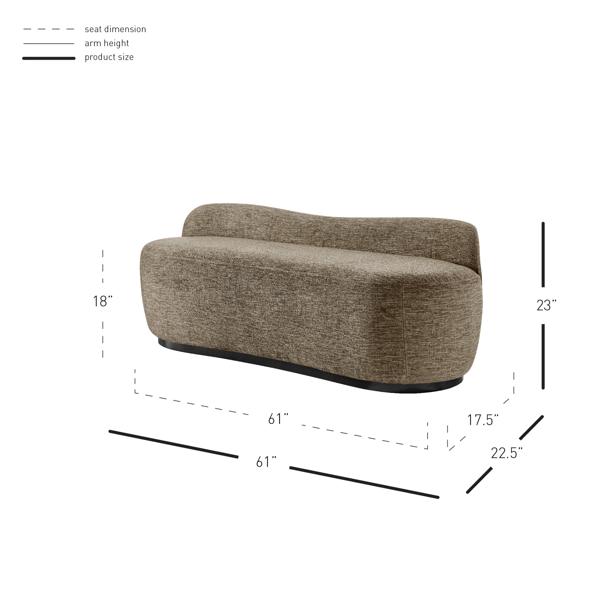 Mandy Fabric Bench - What A Room