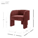 Matteo Velvet Accent Arm Chair - What A Room