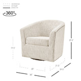 Ernest Fabric Swivel Accent Arm Chair - What A Room