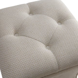 Amelia Fabric Nailhead Tufted Storage Ottoman - What A Room