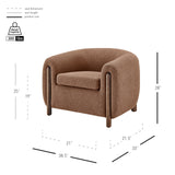 Cordelia Boucle Accent Arm Chair - What A Room