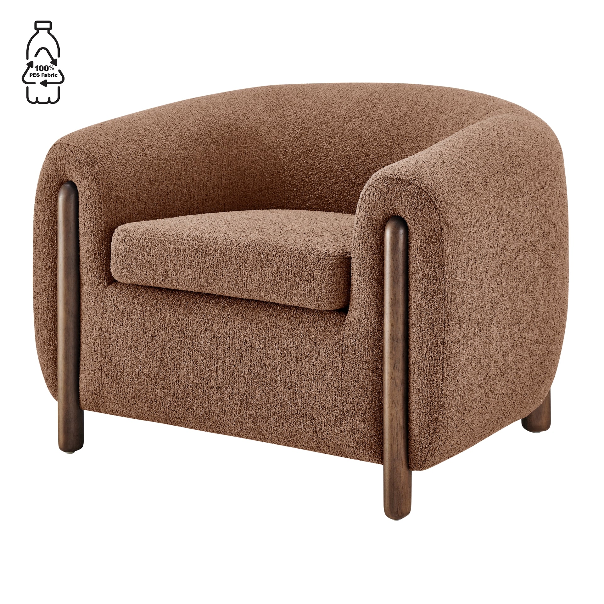 Cordelia Boucle Accent Arm Chair - What A Room