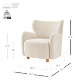 Tiffany  Fabric Accent Arm Chair - What A Room