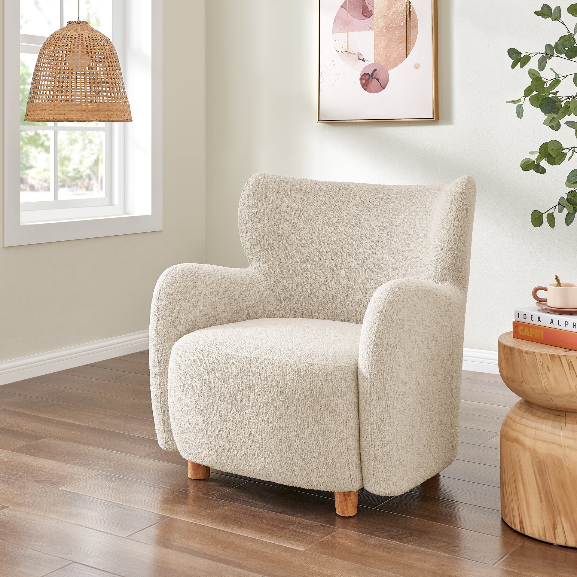 Tiffany  Fabric Accent Arm Chair - What A Room