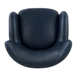 Tiffany  Top Grain Leather Accent Arm Chair - What A Room