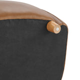 Tiffany  Top Grain Leather Accent Arm Chair - What A Room