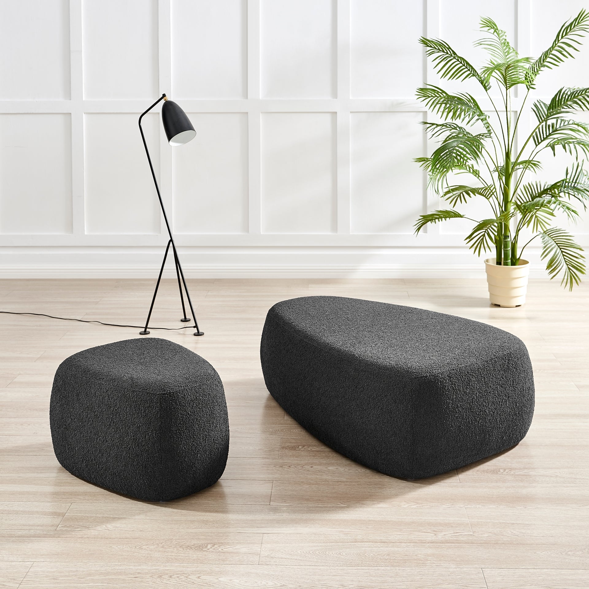Carlese Fabric Big Ottoman - What A Room
