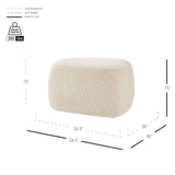 Carlese Fabric Small Ottoman - What A Room