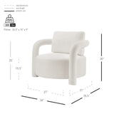 Maisie Faux Shearling Accent Arm Chair - What A Room