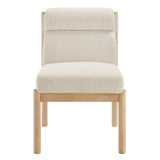 Micah Boucle Dining Side Chair Black Frame - What A Room
