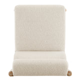 Micah Boucle Dining Side Chair Black Frame - What A Room