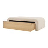Tammy Boucle Storage Coffee Table/Ottoman - What A Room