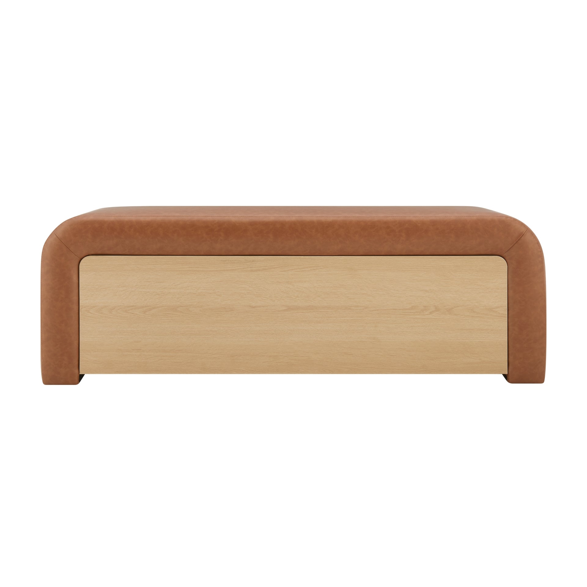 Tammy Faux Leather Storage Bench - What A Room