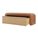Tammy Faux Leather Storage Bench - What A Room