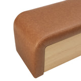 Tammy Faux Leather Storage Bench - What A Room