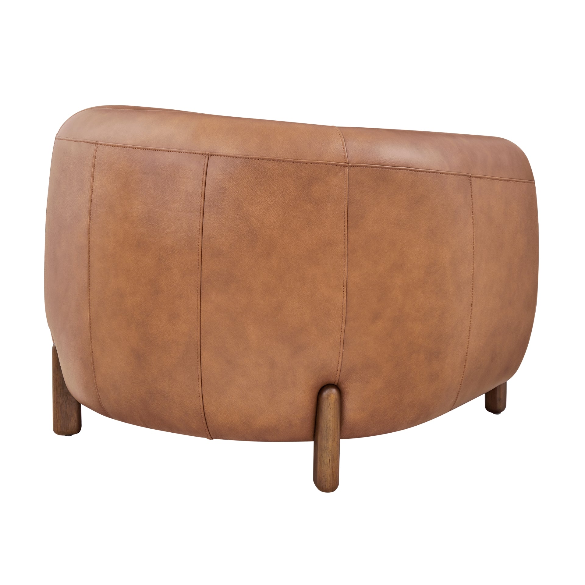 Cordelia Top Grain Leather Accent Arm Chair - What A Room