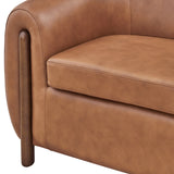 Cordelia Top Grain Leather Accent Arm Chair - What A Room