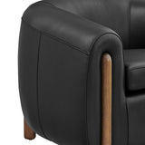 Cordelia Top Grain Leather Accent Arm Chair - What A Room