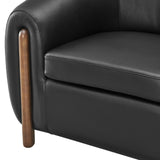 Cordelia Top Grain Leather Accent Arm Chair - What A Room