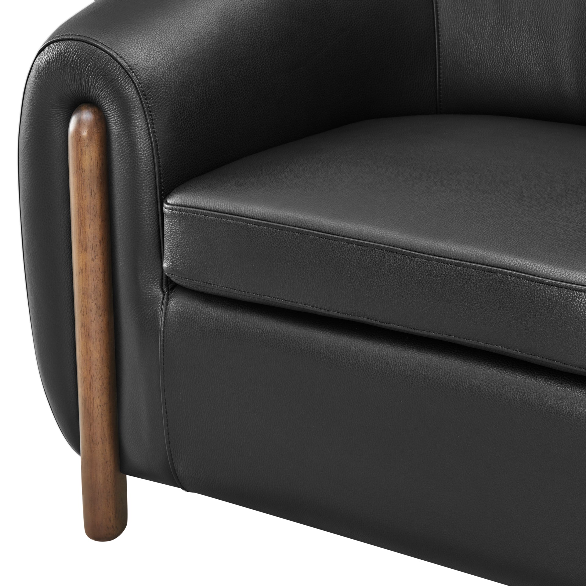 Cordelia Top Grain Leather Accent Arm Chair - What A Room