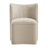 Morraine Chenille Dining Side Chair w/ Casters - What A Room