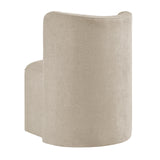 Morraine Chenille Dining Side Chair w/ Casters - What A Room