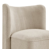 Morraine Chenille Dining Side Chair w/ Casters - What A Room