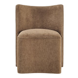 Morraine Chenille Dining Side Chair w/ Casters - What A Room