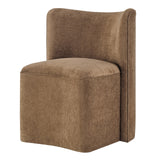 Morraine Chenille Dining Side Chair w/ Casters - What A Room