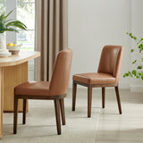 Cayden Faux Leather Dining Side Chair (Set of 2) - What A Room