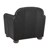 Grandora Top Grain Leather Accent Arm Chair - What A Room