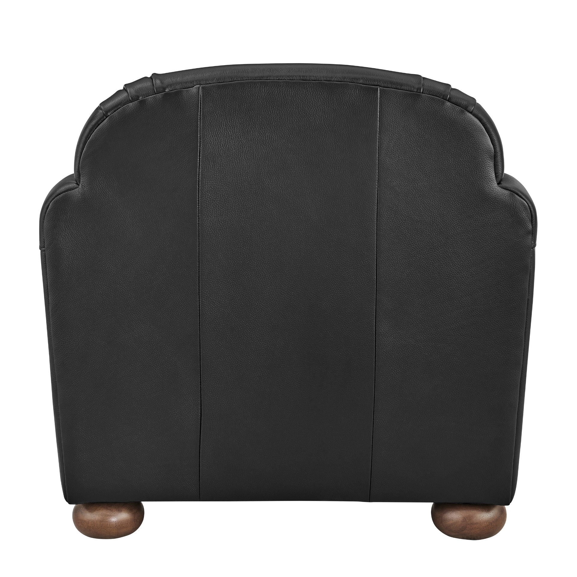 Grandora Top Grain Leather Accent Arm Chair - What A Room