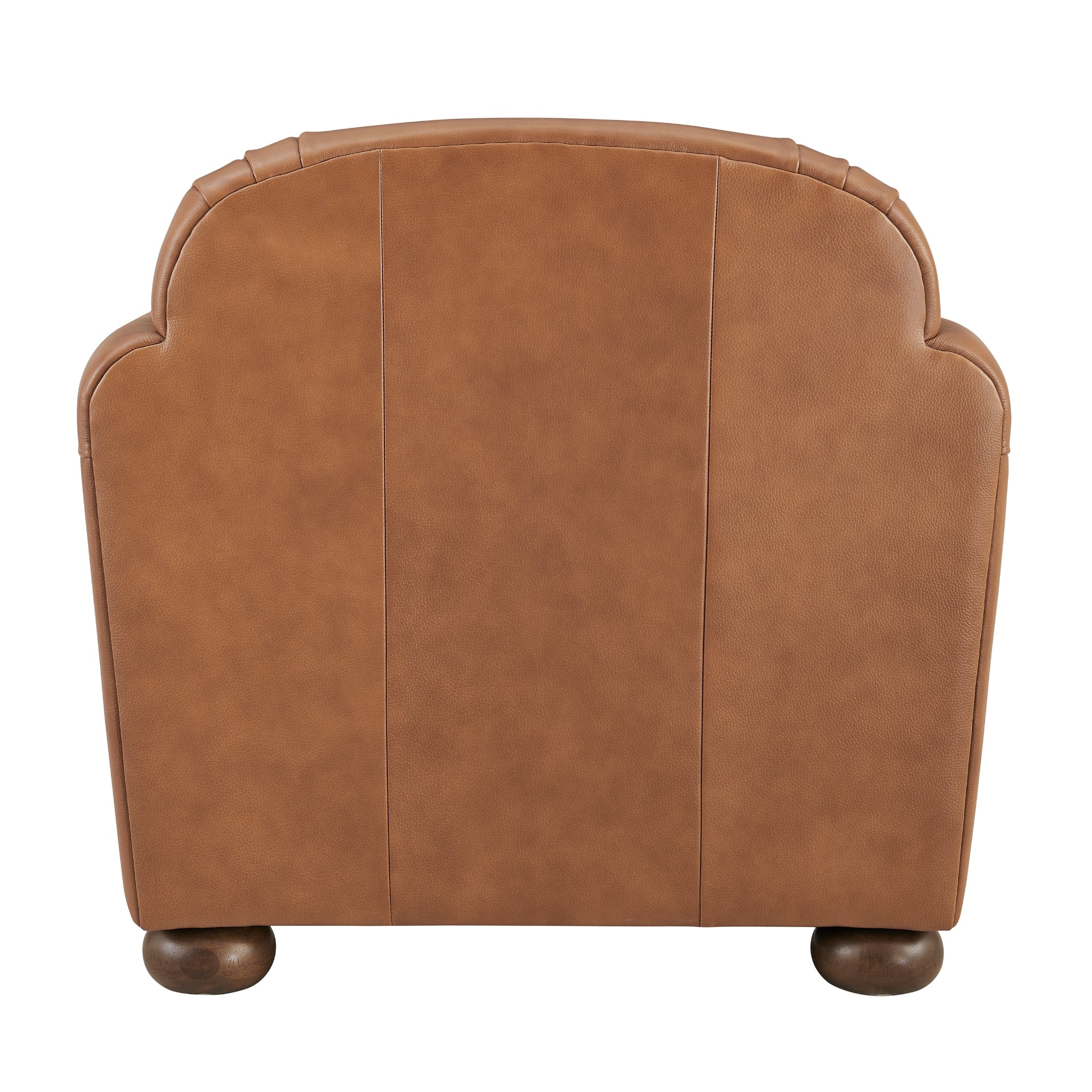 Grandora Top Grain Leather Accent Arm Chair - What A Room