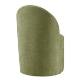 Cabrina Chenille Dining Side Chair w/ Casters - What A Room