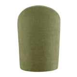 Cabrina Chenille Dining Side Chair w/ Casters - What A Room